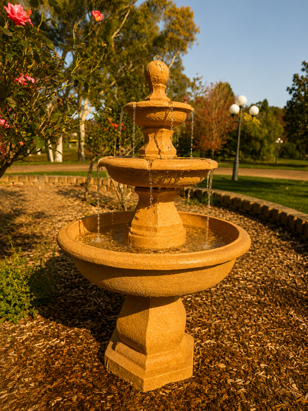 Escalonada 3-Tier Terracotta Garden Fountain