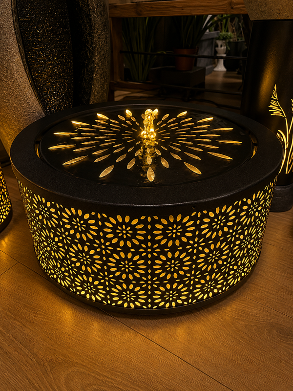 Venezuela Metal Outdoor & Indoor Water Feature with Lights and Electric Pump