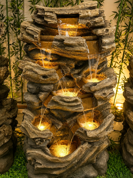 The Climb large rock fountain organic texture