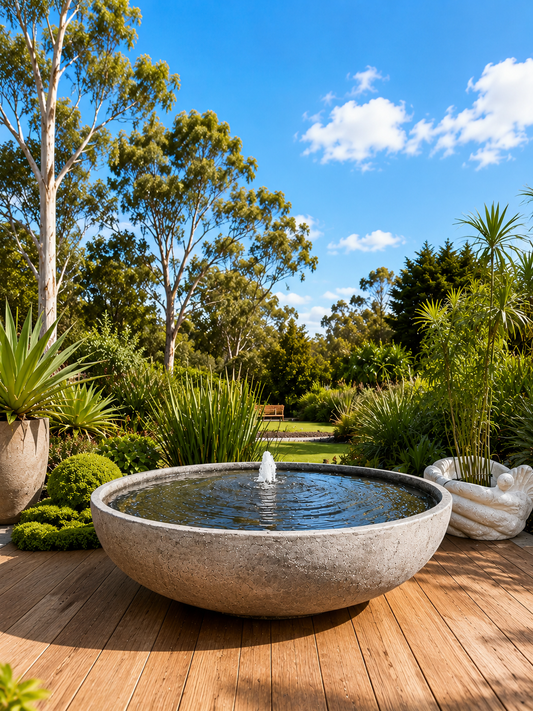 Stormy Large Round Water Feature