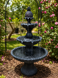 Lombardia 3-Tier Solar or Electric Water Fountain