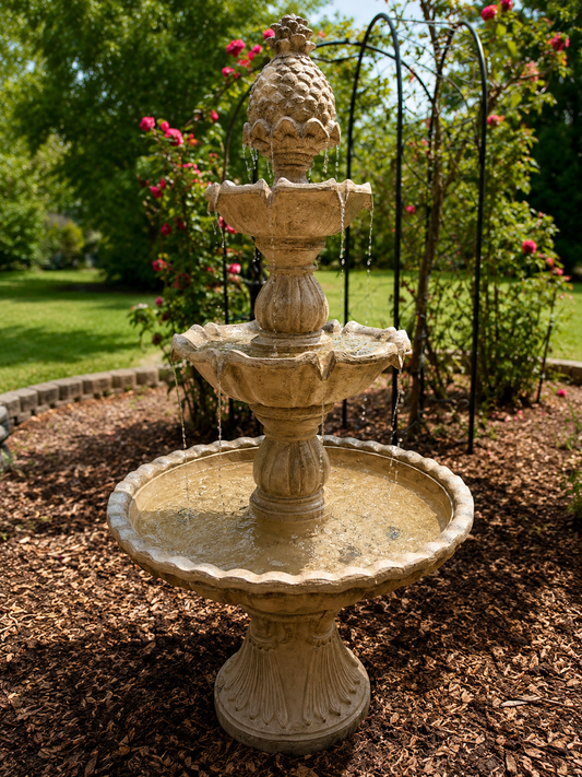 Tiburtina 3-Tier Solar or Electric Water Fountain