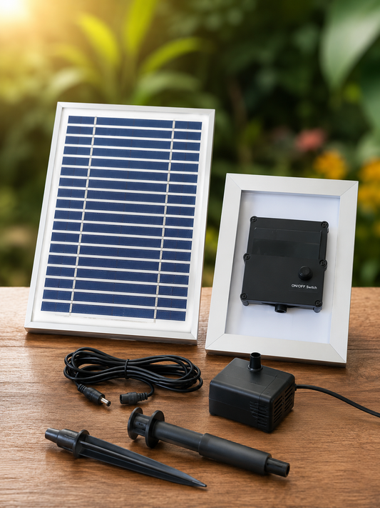 Jier Solar Fountain & Pond Pump JR-P003S3 Lithium Battery