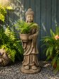 Devotion Standing Buddha Statue Planter