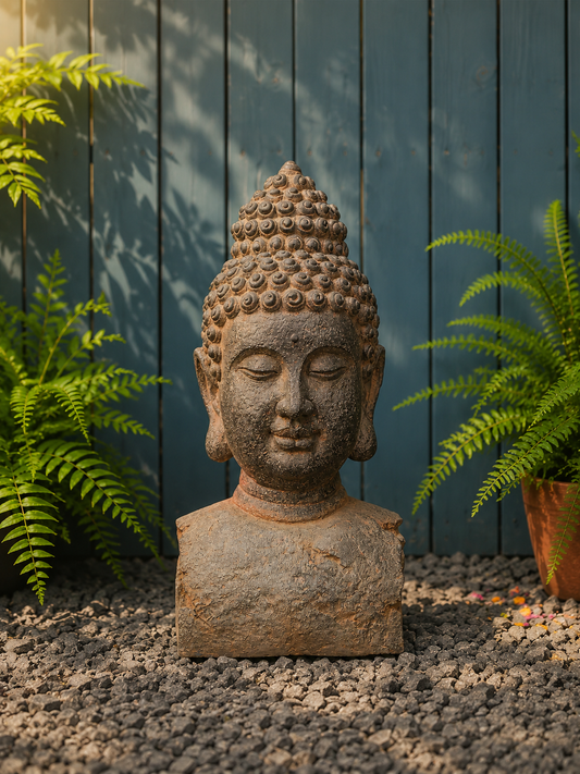 Emotion Buddha Head Décor Copper Colour