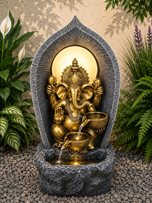 Vinayaka Ganesh Tabletop  Water Feature 62cm