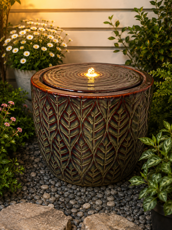 Alcazaba Glazed Ceramic Andalusian Unique Colours Fountain