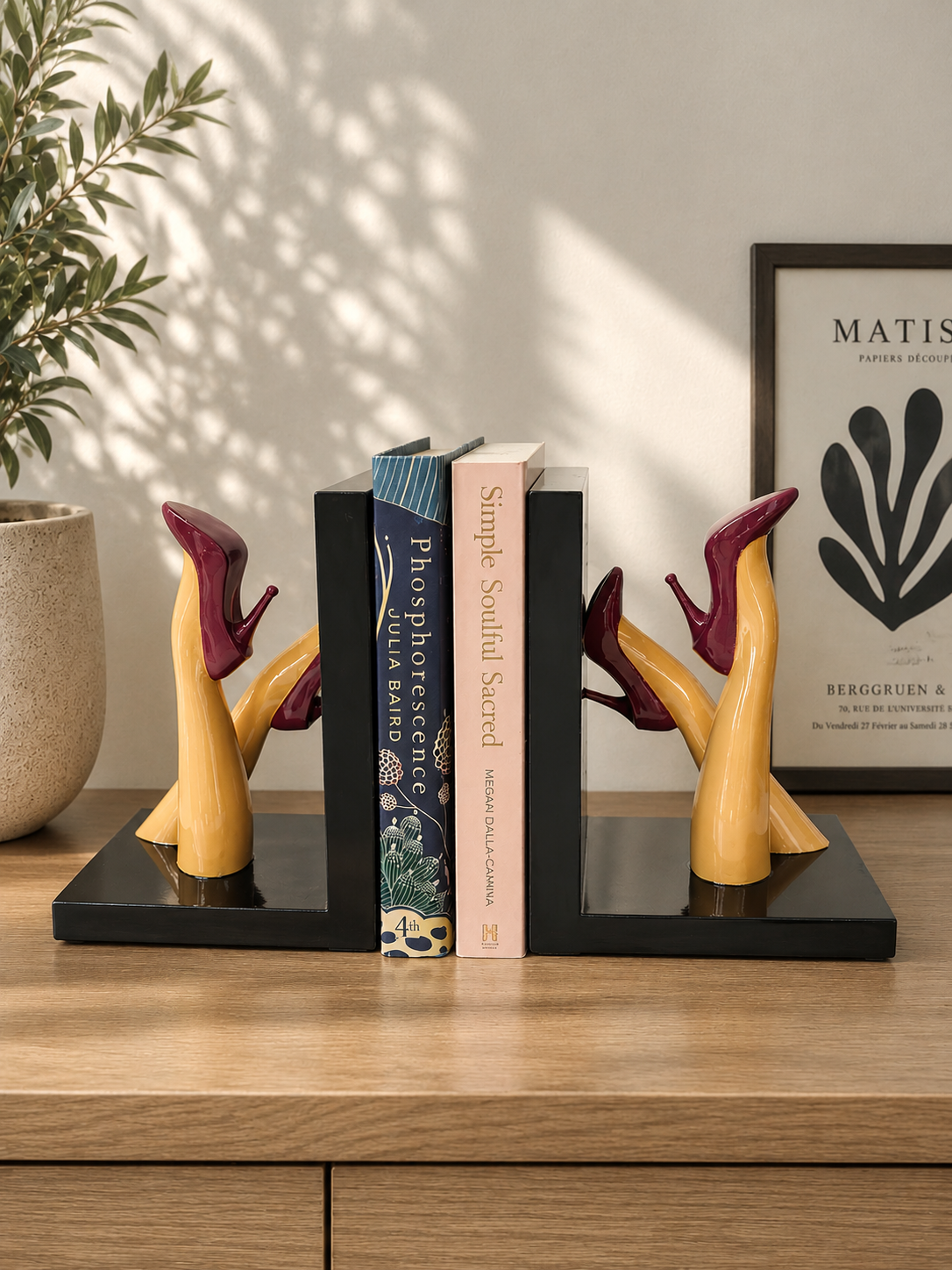 La La High Heels Stiletto Bookends in Vivid Colours Ceramic Finish
