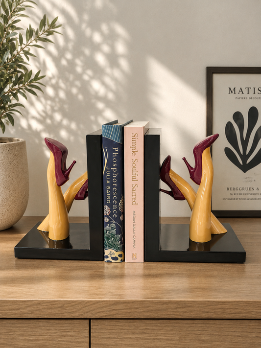 La La High Heels Stiletto Bookends in Vivid Colours Ceramic Finish