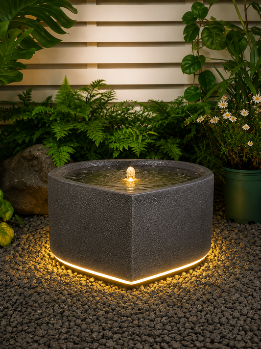 Castelluccio Heart Shaped Water Feature Indoor & Outdoor Fountain