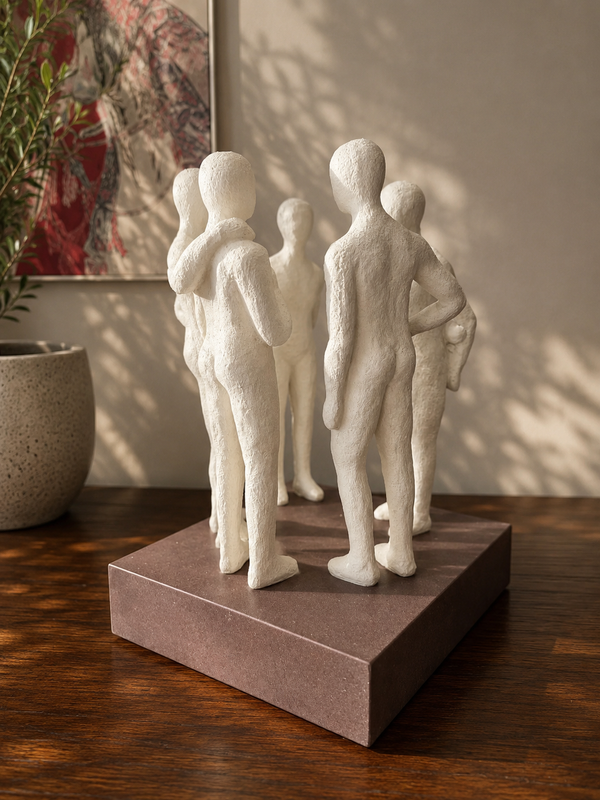 Atestada Circle Of Friends White Colour Clay Artisan Finish