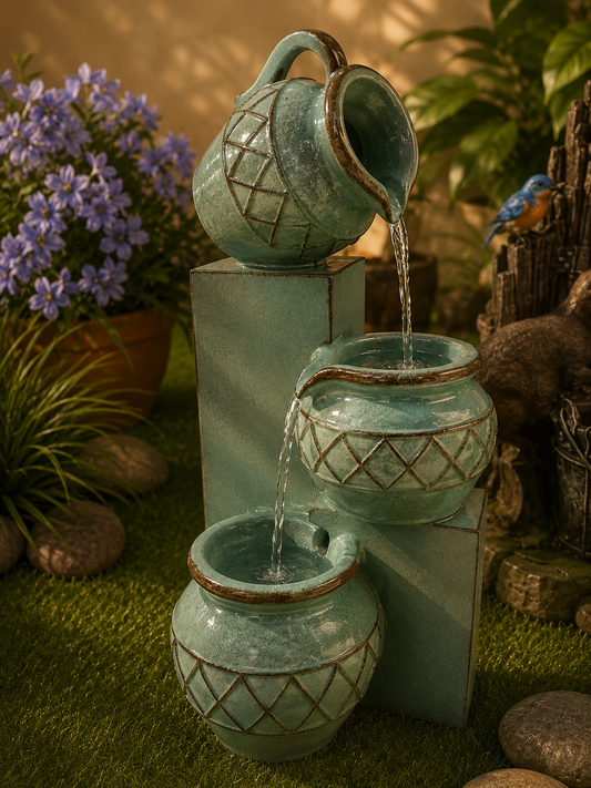Eshbilia Glazed Green Water Feature New Collection March 2025