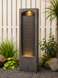 Tahiti Lights & Water Combo Natural Wall Water Feature Sublime Design