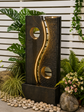 Fiji Lights & Water Combo Natural Wall Water Feature