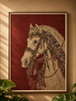 Arabian Horse Printed Canvass Tapestry Texture Wall Art Marvel Collection March 2025