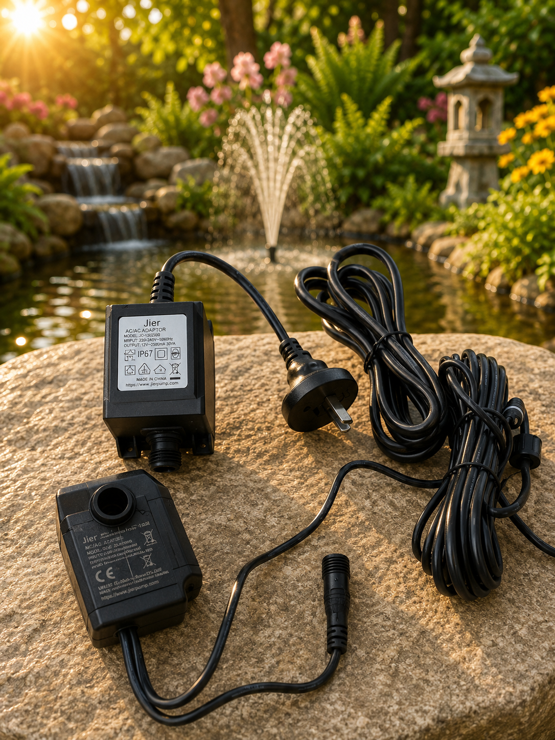12V AC Aquarium Mini Water Pump Fountain Pump 450LPH