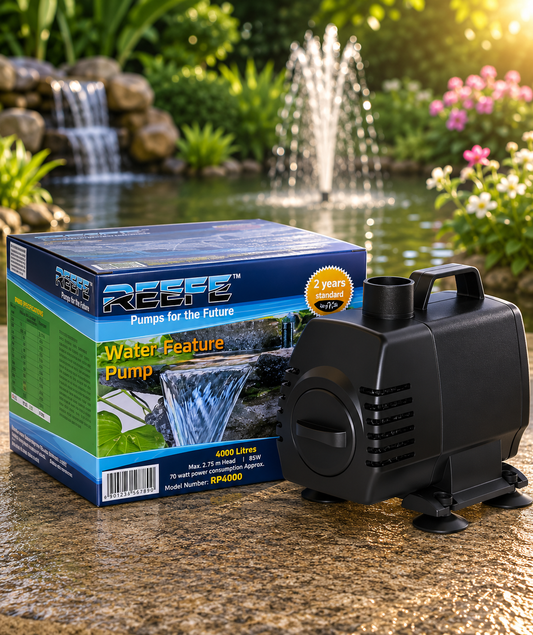Reefe Pond & Water Fountain Pump Low Voltage 24V - 4000LPH
