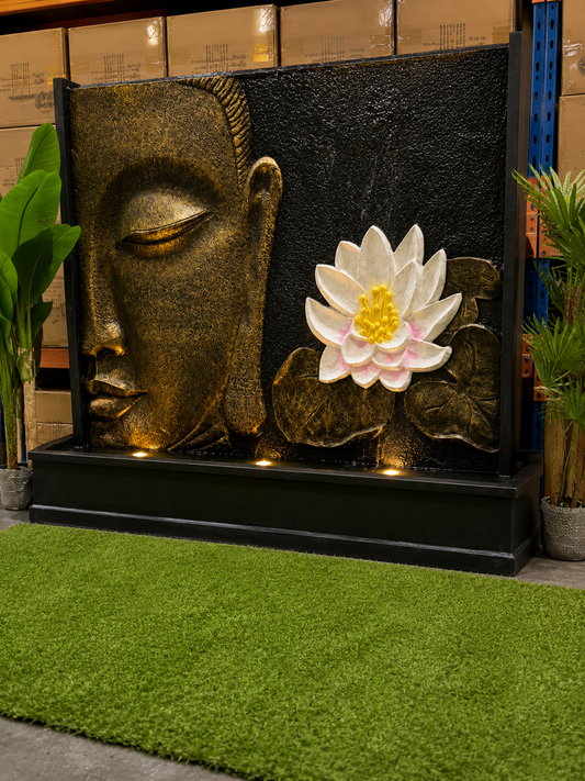 Sumatra Extra Large Masterpiece Buddha Water Wall with Sublime Colours