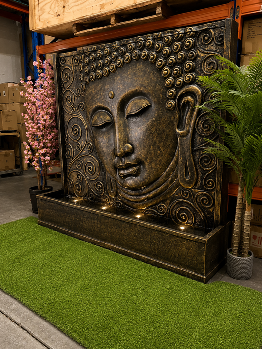Saigon Extra Large Masterpiece Buddha Water Wall with Sublime Colours