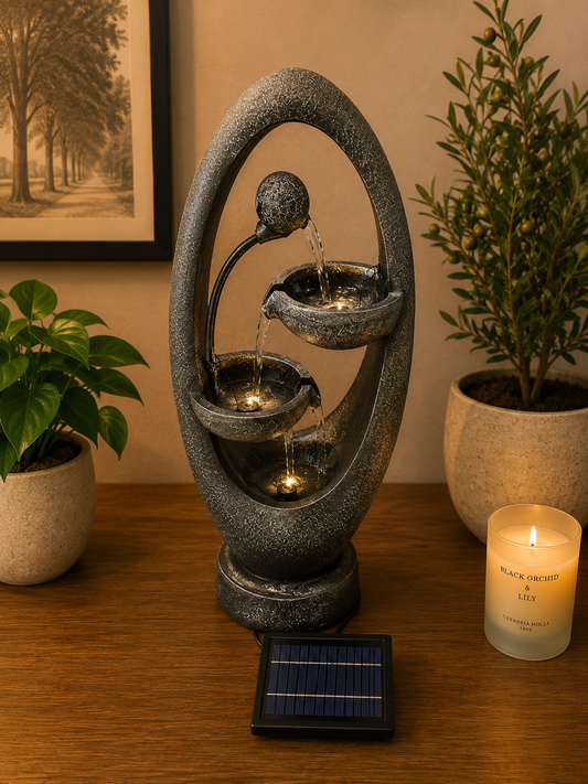 Damansara Multi Drop Water Feature Solar Fountain
