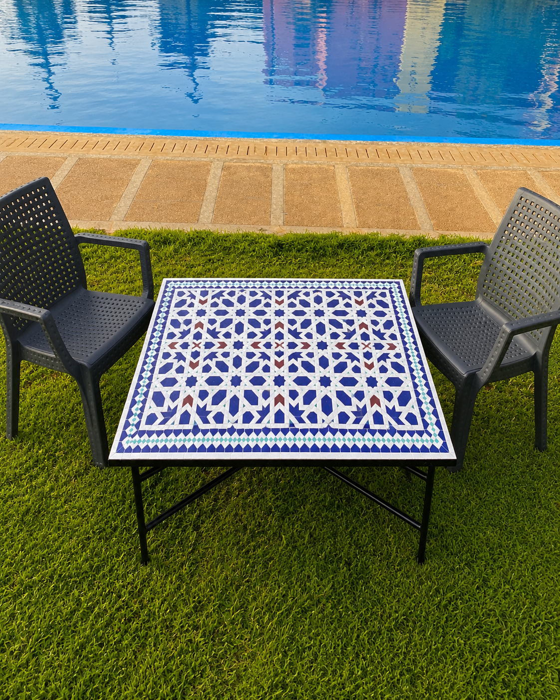 Amazing mosaic Table Moroccan for outdoor & indoor, Summer mosaic Table 100% handcrafted, included shipping
