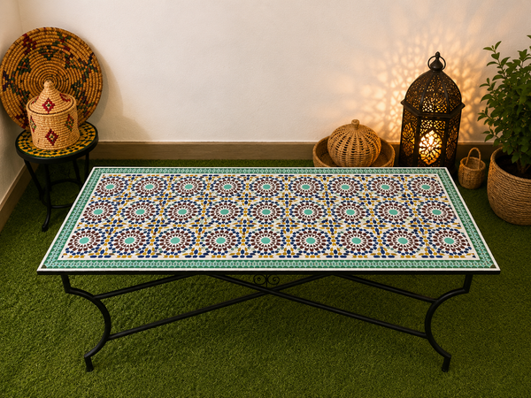 Amazing dinning Table, Moroccan Mosaic Table, outdoor and indoor Mosaic Table, Summer mosaic Table, 100% handcrafted, free shipping