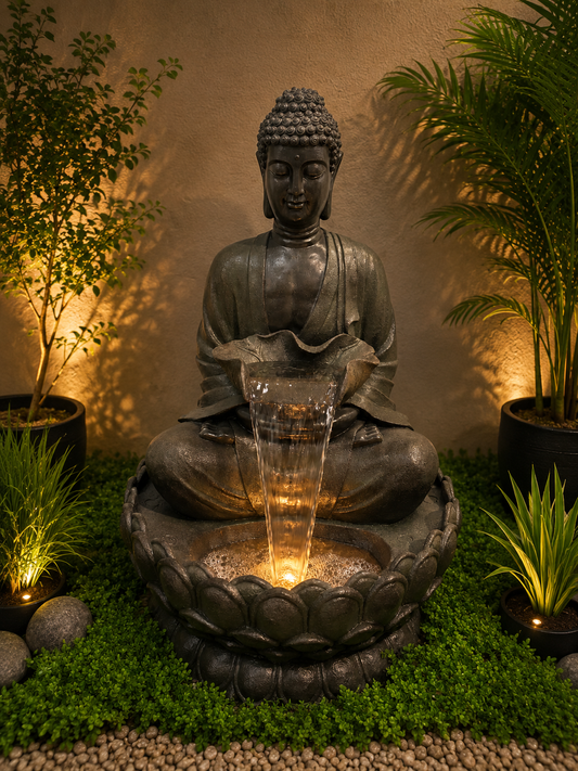 Companion In-house Designed Buddha Fountain NEW March 2024 Great Size