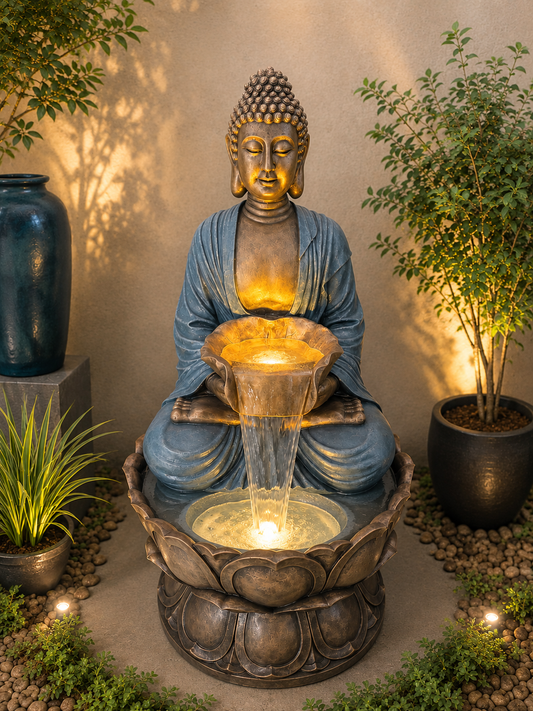 Guidance Masterpiece Buddha Water Feature with Great Colour Combination & Sound