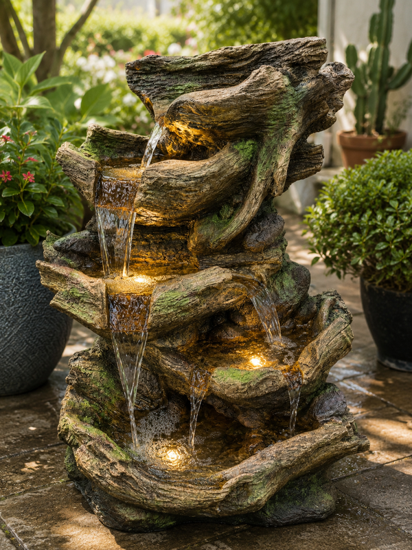 Costa Blanca Crossing Cascade River Driftwood Fountain