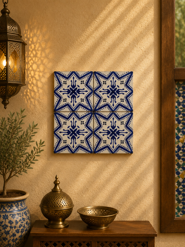 Ceramic tiles Hand painted 4"x4" 100% Handmade for Bathroom Remodeling and kitchen Projects works wall, ground and pool