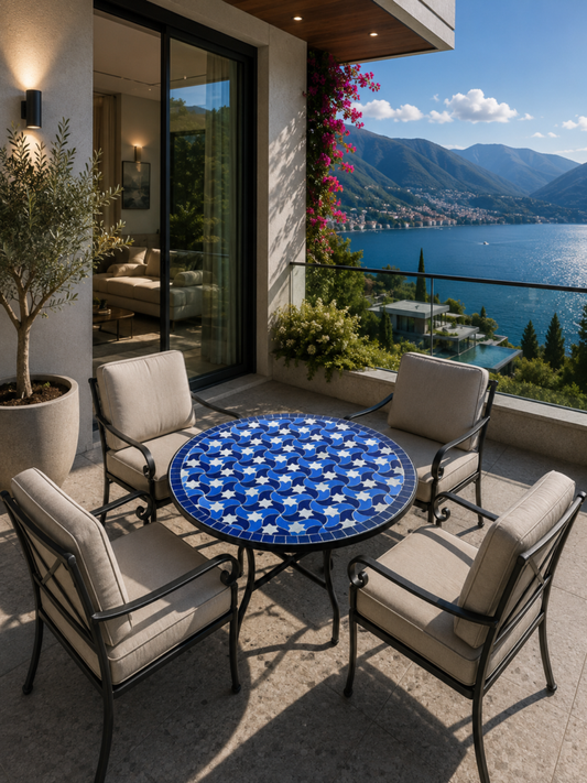 Handmade Moroccan Zellige Mosaic Table — MT0059