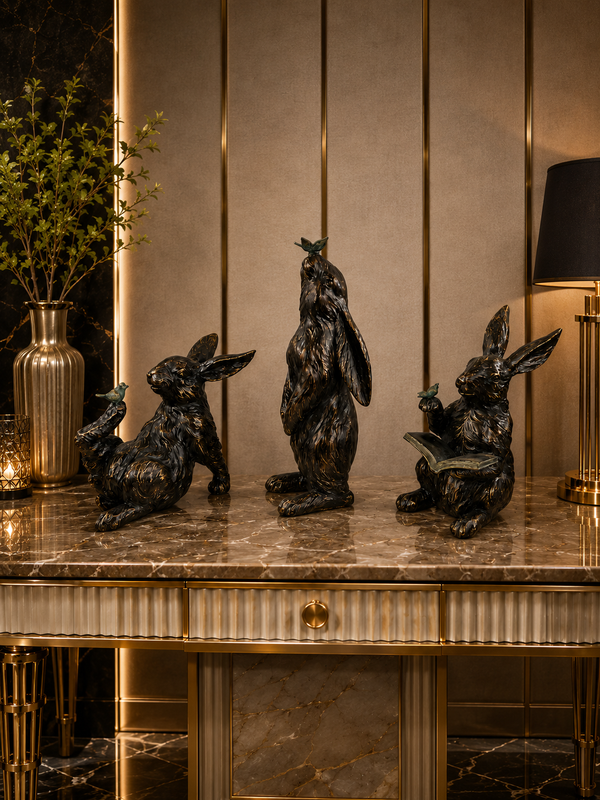 Bunnies Set Imaginary Ornaments