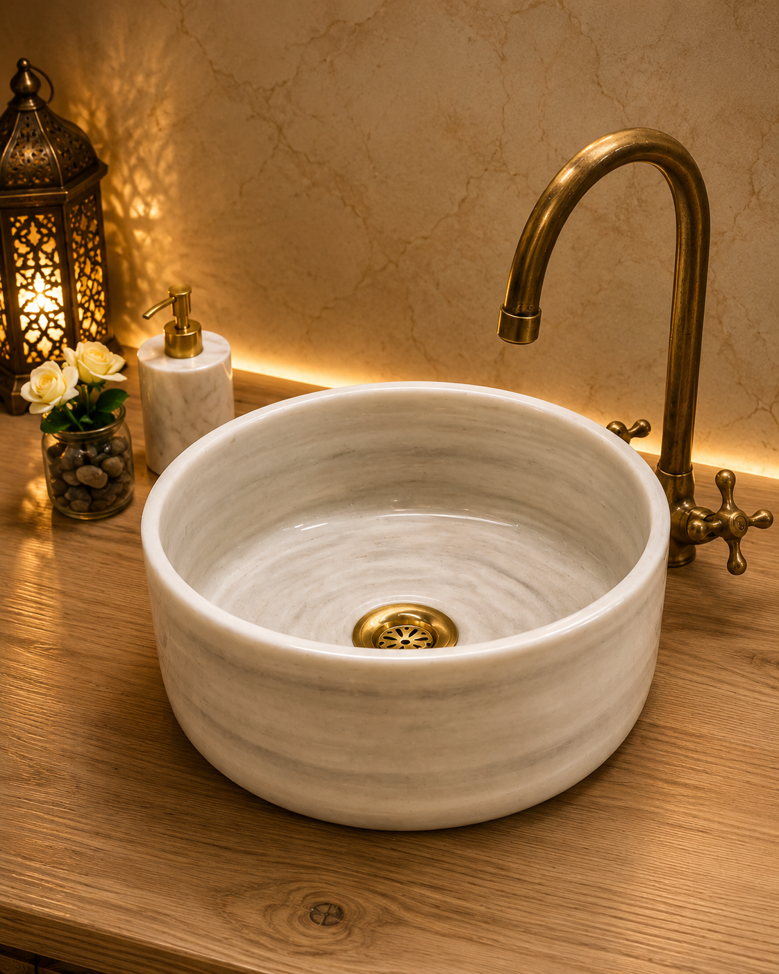 Marrakech sink of white and gray sink made from ceramic 100% handmade hand painted, ceramic sink decor built with mid century modern styling