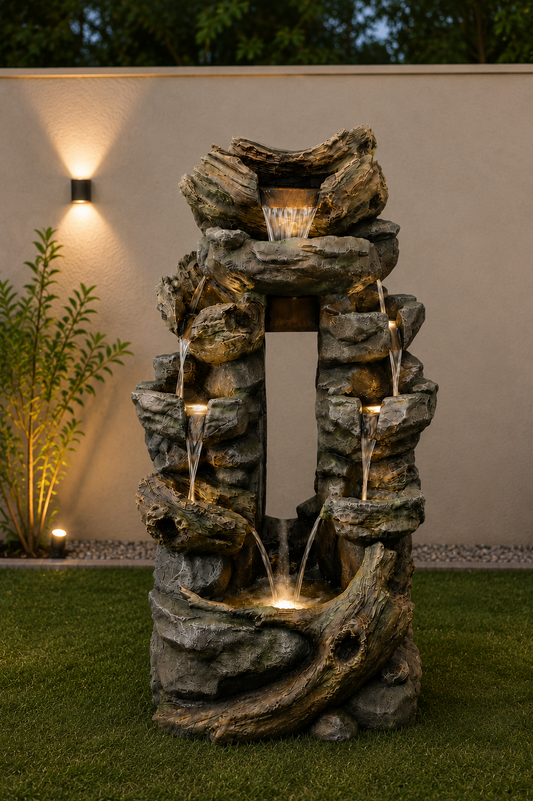 Colorado Falls Natural Looking Rock Design Water Feature