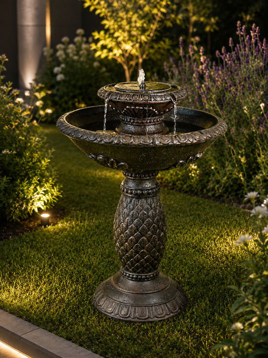 DOLCE Solar Bird Bath Fountain