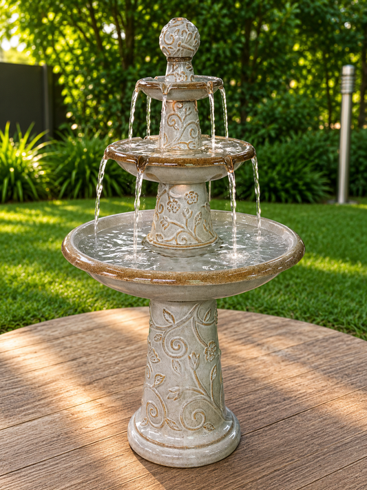 Las Góndolas Glazed Ceramic Fountain New November 2021