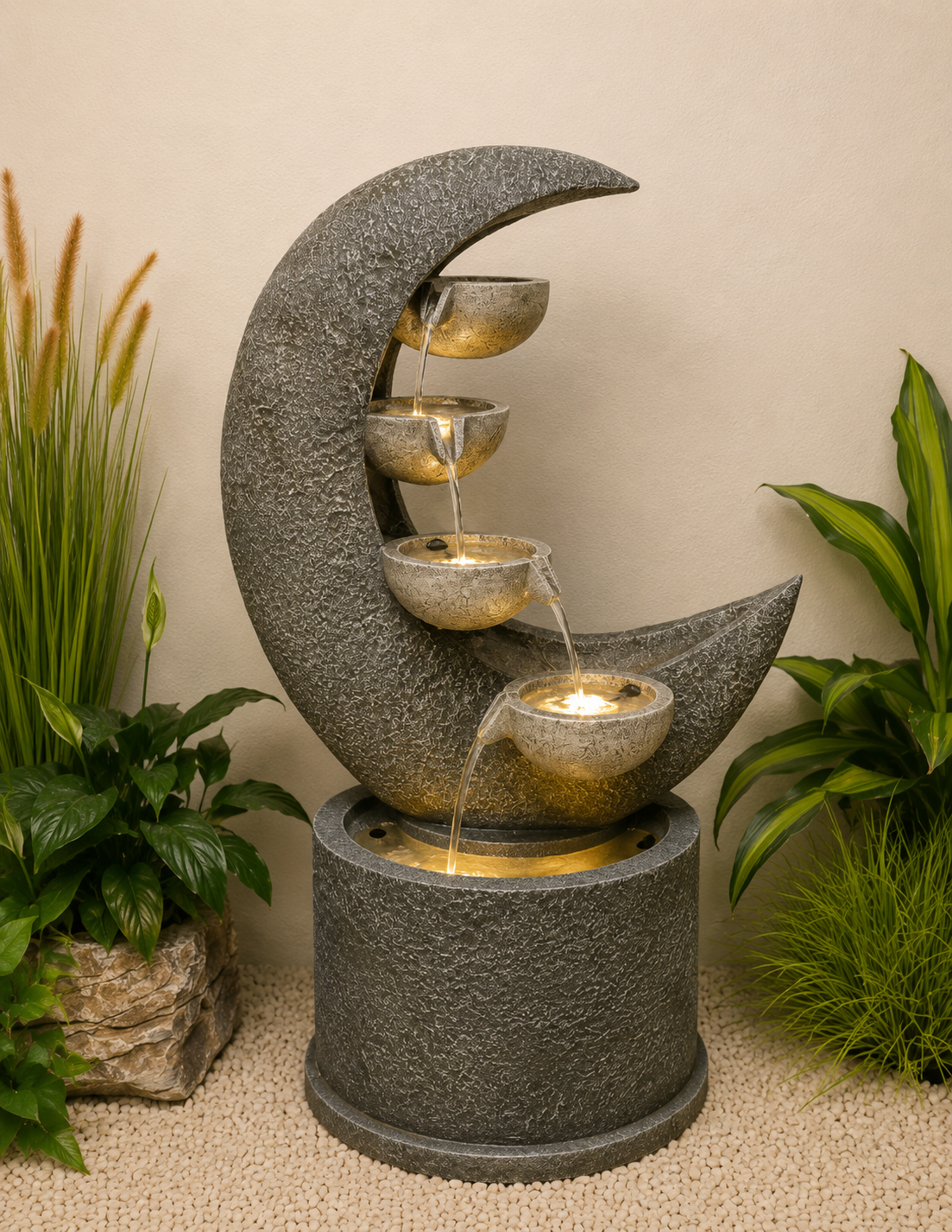 Luna Abstract Rain Water Feature New Summer 2021