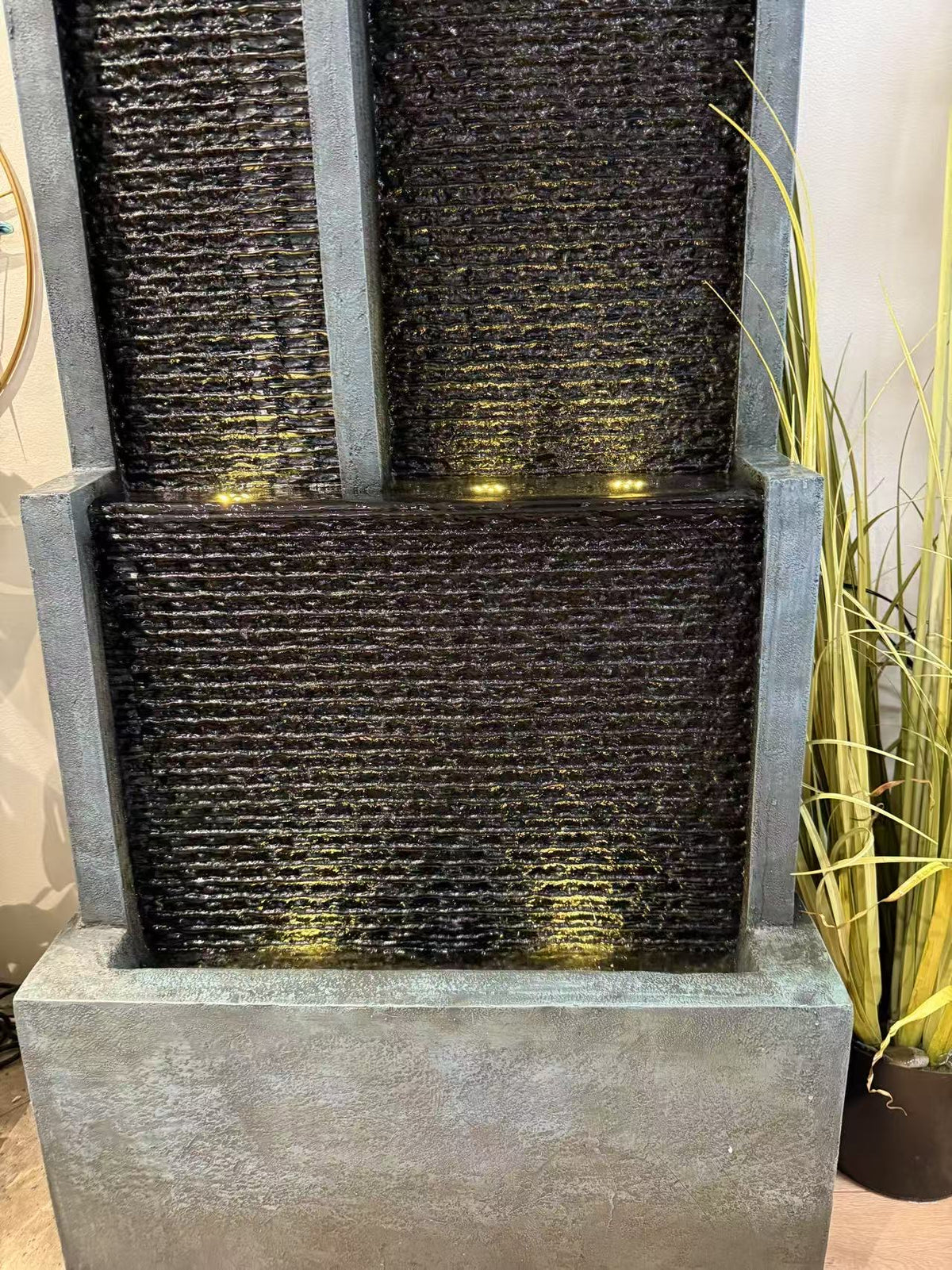 Empire Large Multi Drop Water Feature 1.8 Meter Tall Indoor & Outdoor Fountain