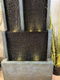 Empire Large Multi Drop Water Feature 1.8 Meter Tall Indoor & Outdoor Fountain