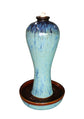 Escala Glazed Ceramic 2 tone Blue Colour Water Feature