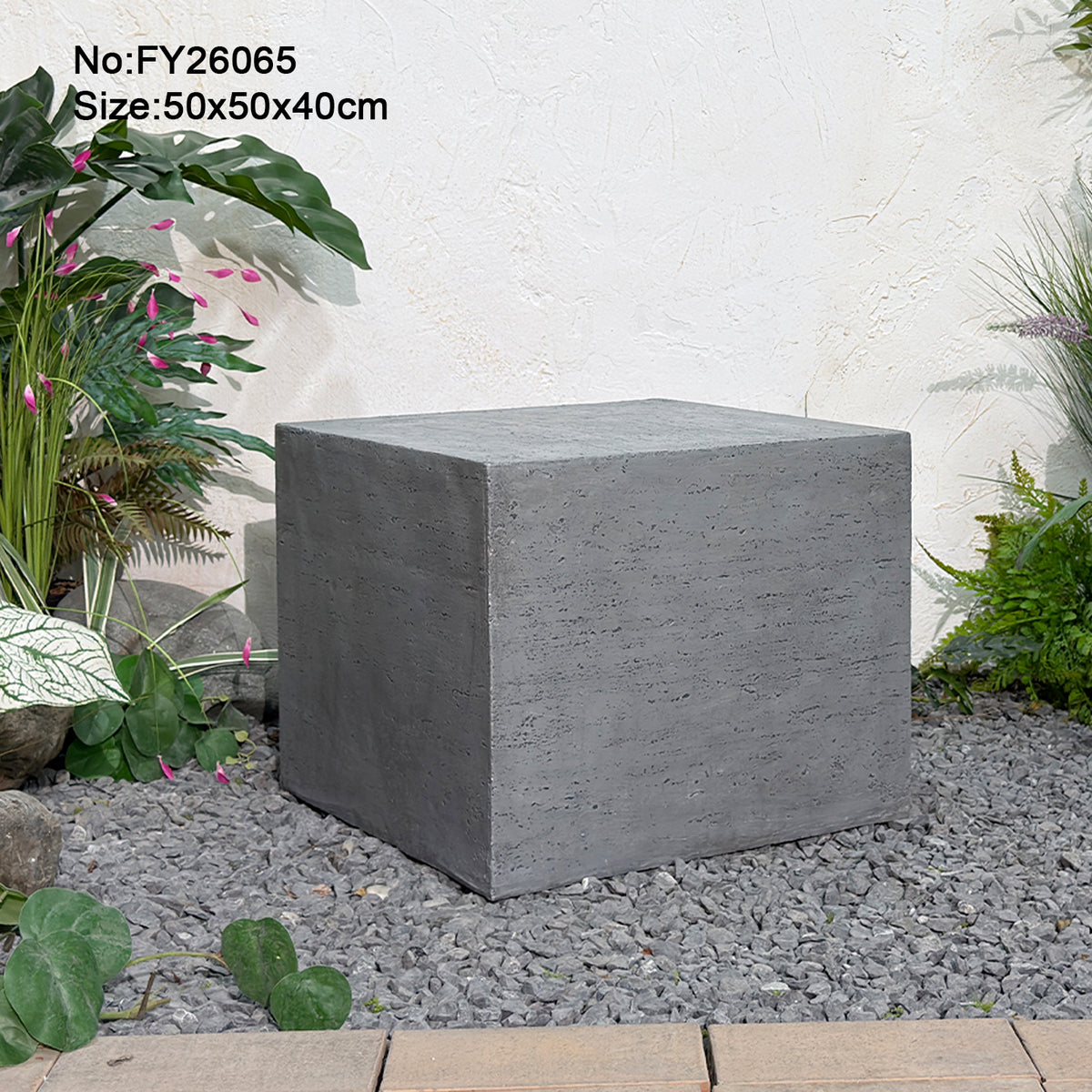 Pietra Base trough for Fountains