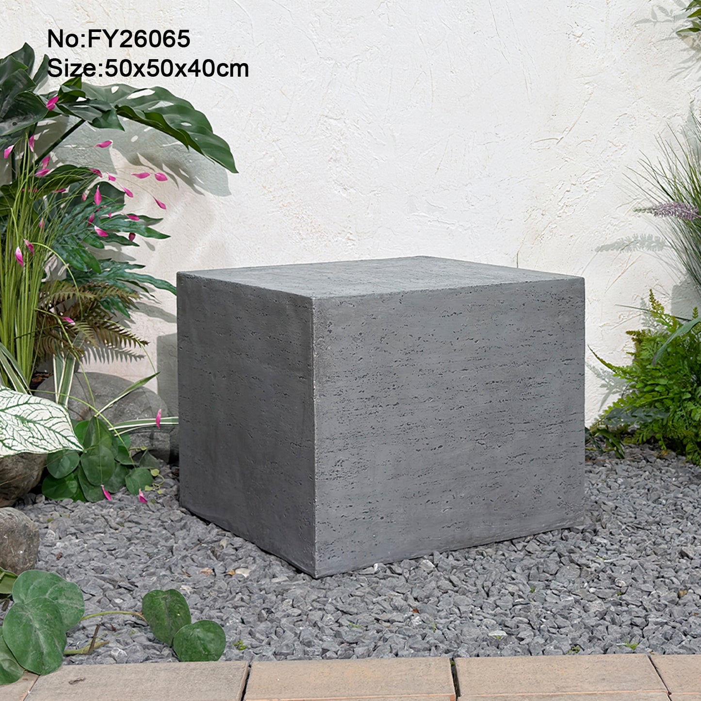 Pietra Base trough for Fountains