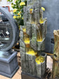 Firestone Rock Fountain Great Sound and Lights on each level Caves Effect