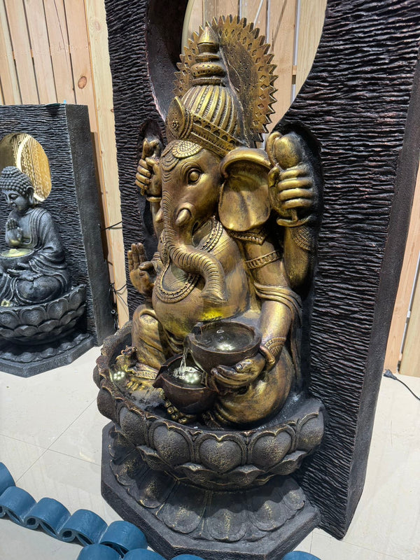 Fulfilment Ganesh Extra Tall Water Feature 1.5m High Indoor & Outdoor Fountain