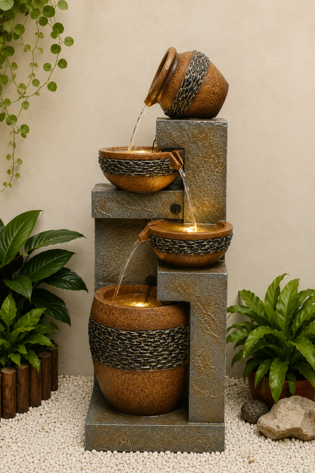 Santander Multi Drop Water Feature