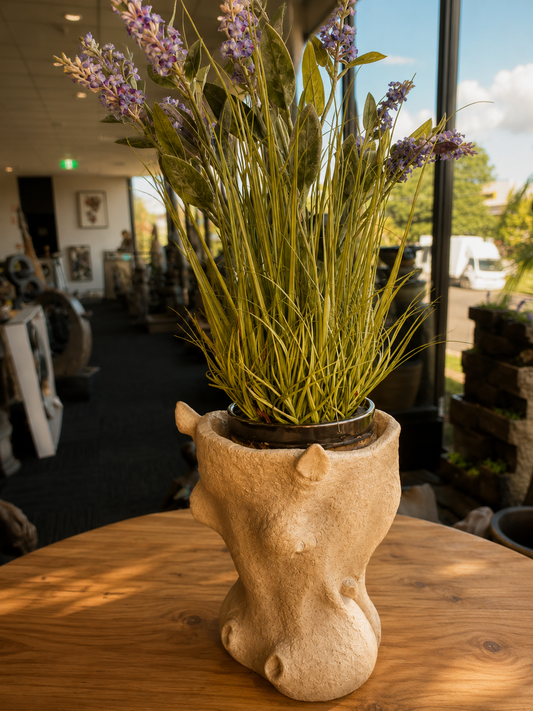 Hippo Stone Effect Real Look Planter