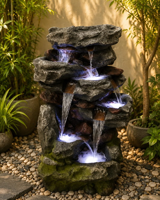 Yoshimite Falls Cascading Rock Fountain