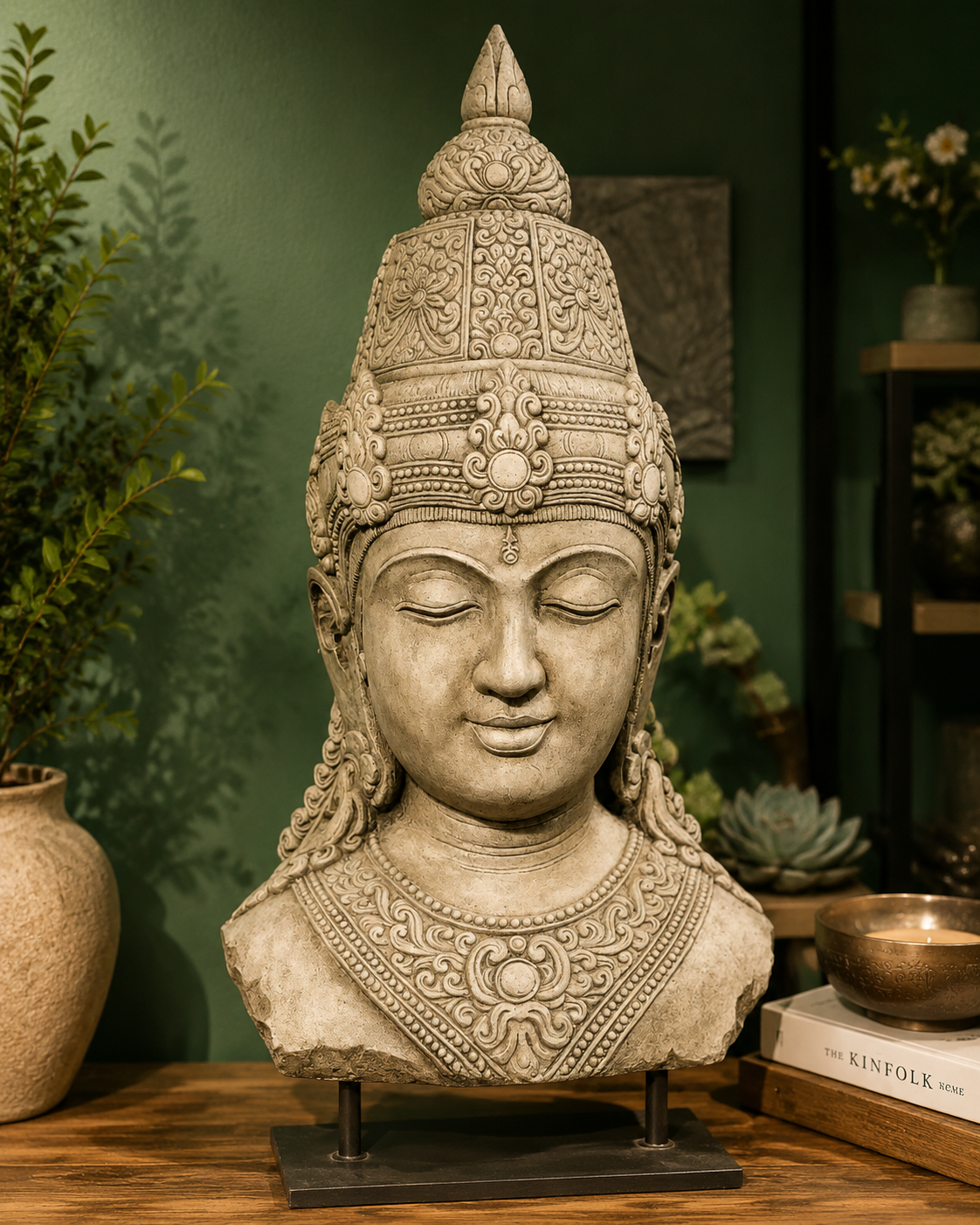 KANTIPUR Buddha Head Décor