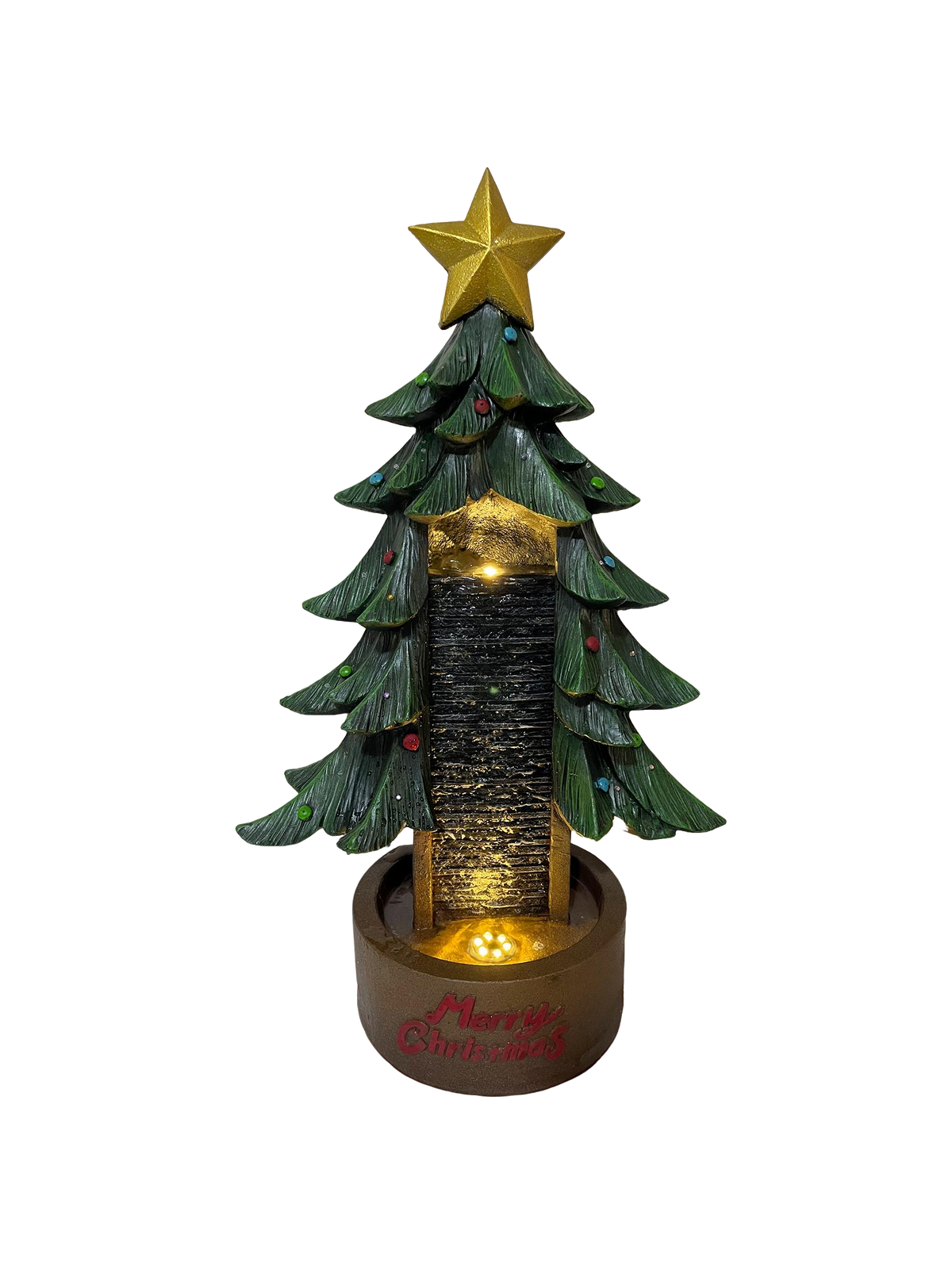 Navidad Christmas Tree Water Feature