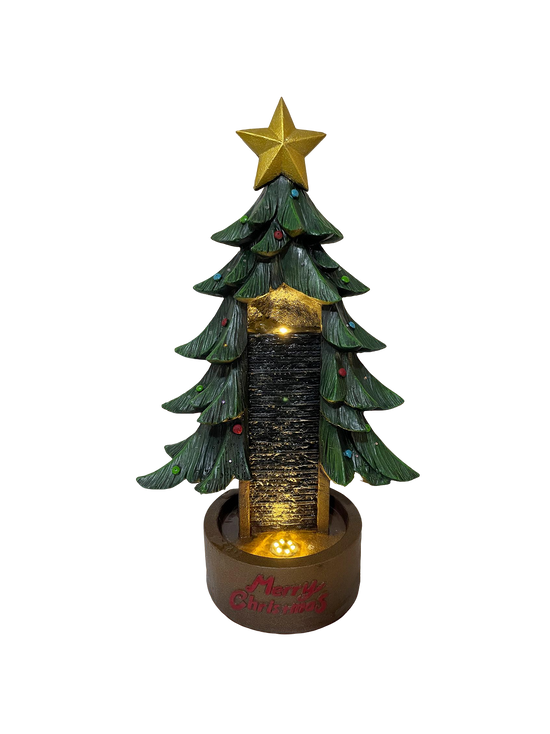 Navidad Christmas Tree Water Feature